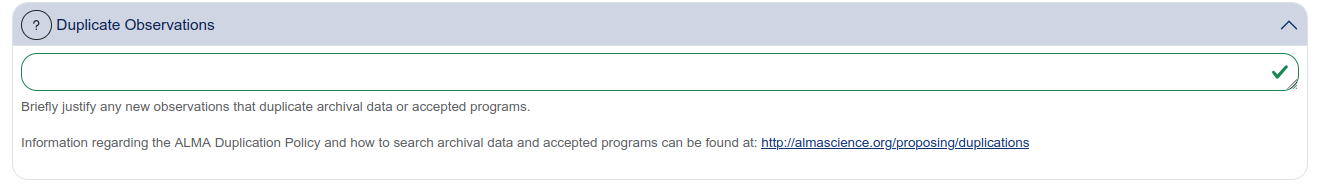 Duplicate Observations