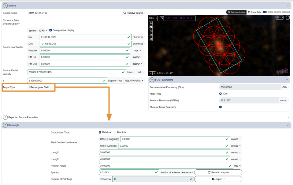 Rectangle mosaic setup
